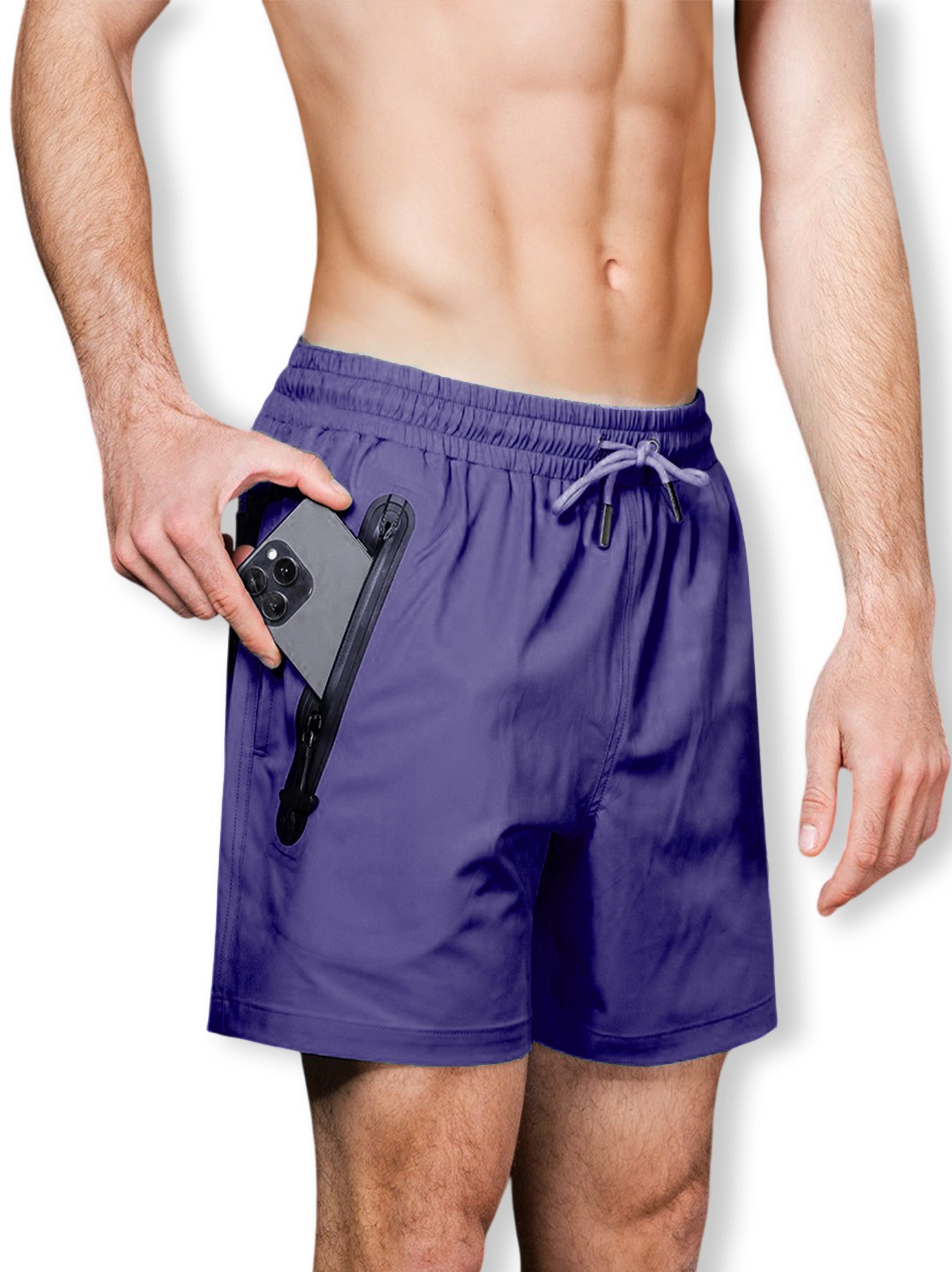 Badehose mit 100% wasserdichter Tasche | Herren